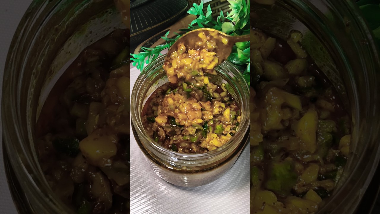 10 Minute Instant Raw Mango Pickle  #trending #food #recipe #cooking #ytshorts #viral #rawmango