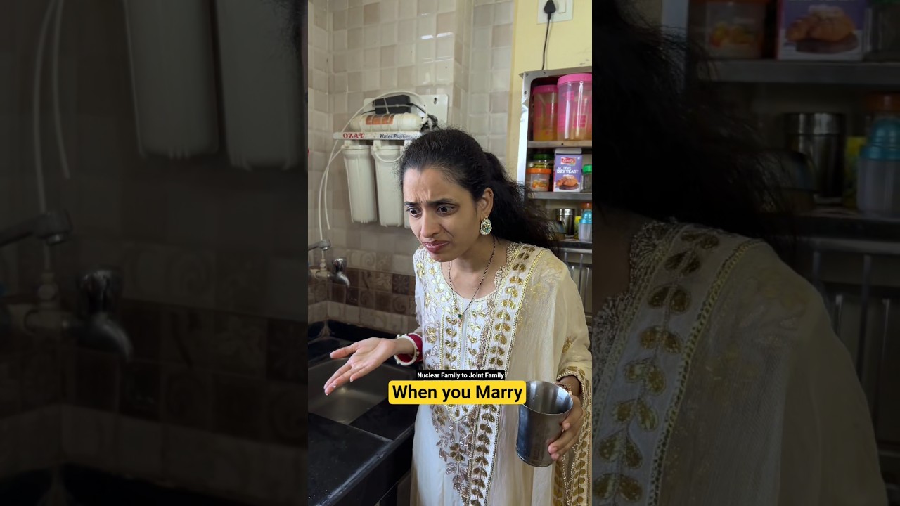 when you Marry in Joint Family #youtubeshorts #entertainment #comedy