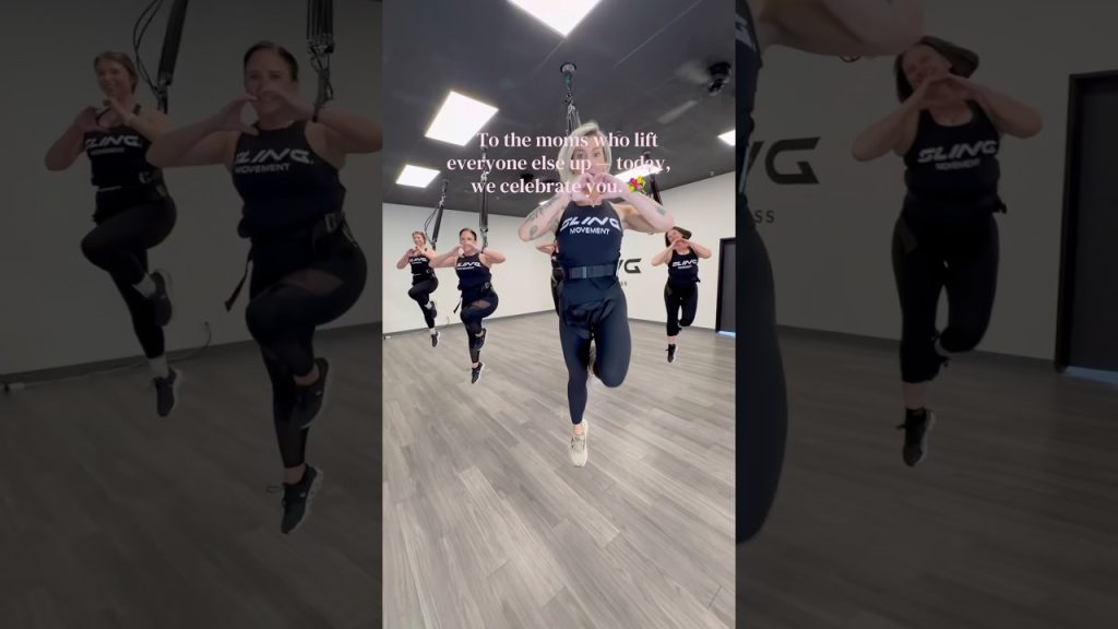 Moms make it look effortless. 🌸 #bungeefitness #fly #fitness #cardioworkout #mothersday