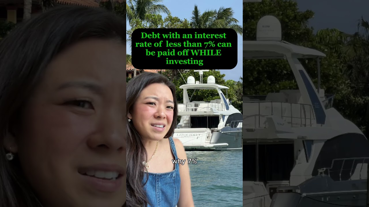 Should you pay off your debt or invest first?? #money #finance #debt #investing #stockmarket