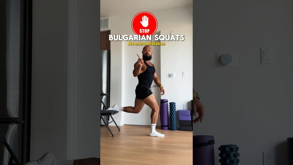 Fix Your Bulgarian Squats In 5 Seconds #fitness #gym #homeworkout #glutes #squat #fitnesstips