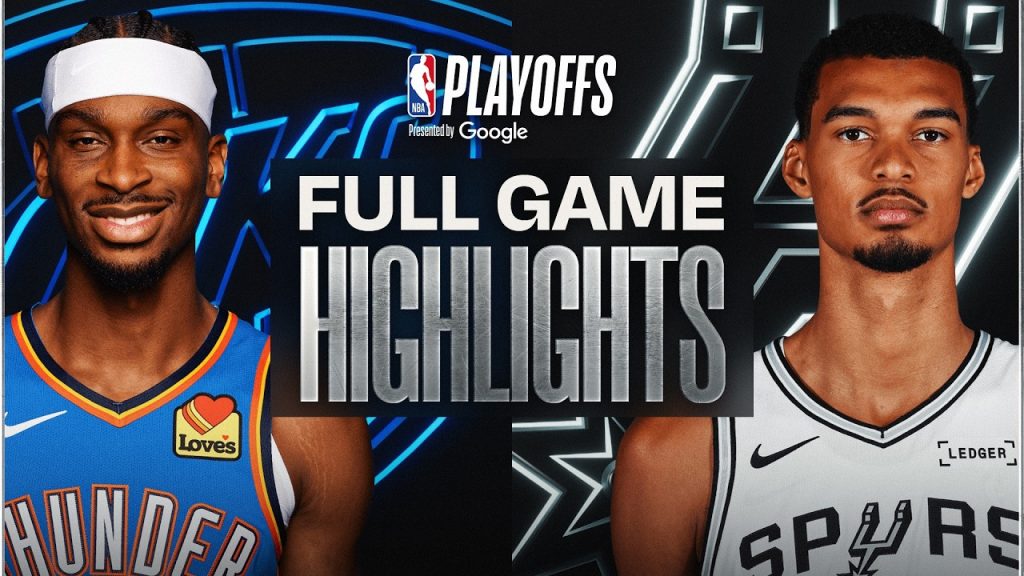 #1 THUNDER at #2 SPURS | FULL GAME 4 HIGHLIGHTS | May 24, 2026