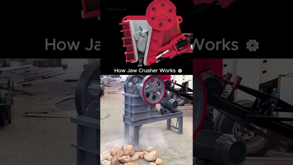 Jaw Crusher In Action! 💪 #engineering #technology #mechanism
