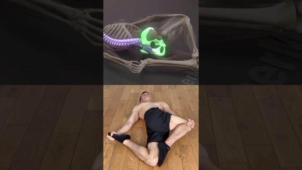 Locked lower back? Start with the hips! #stretching #health #posture #backpainrelief #mobility #gym