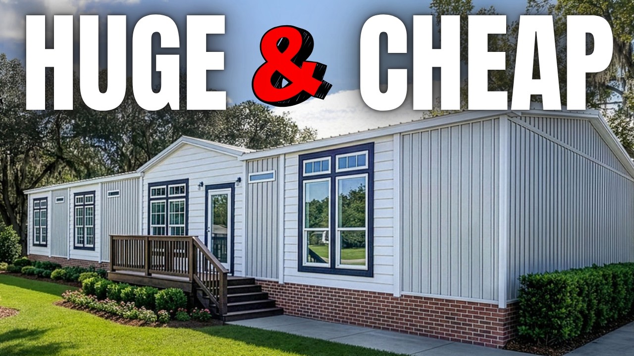 The “BIG JOHN” is a LARGE mobile home WITHOUT the large PRICE! Prefab House Tour
