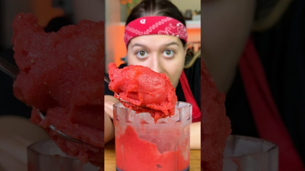 SORBETTO ALLE FRAGOLE 💥 #ghepensimi #sorbetto #fragole #ricette #food #recipe #cucinafacile