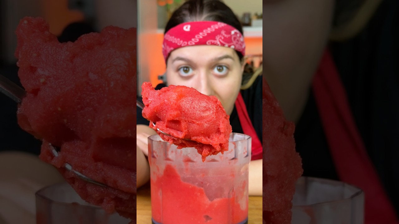 SORBETTO ALLE FRAGOLE 💥 #ghepensimi #sorbetto #fragole #ricette #food #recipe #cucinafacile