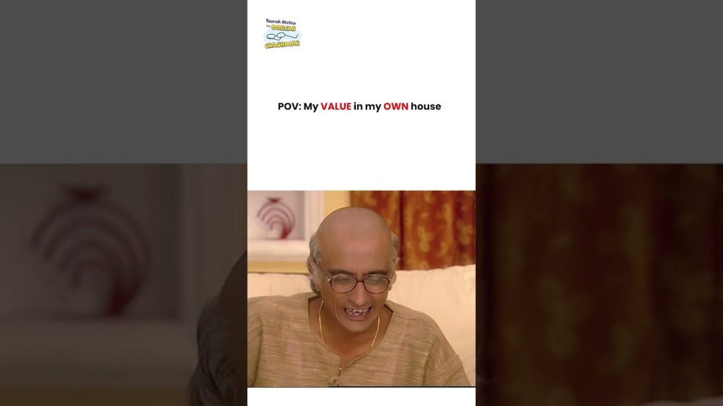 POV My value in my own house !  #tmkoc #funny #jethalal #daya #shortsfeed #comedy