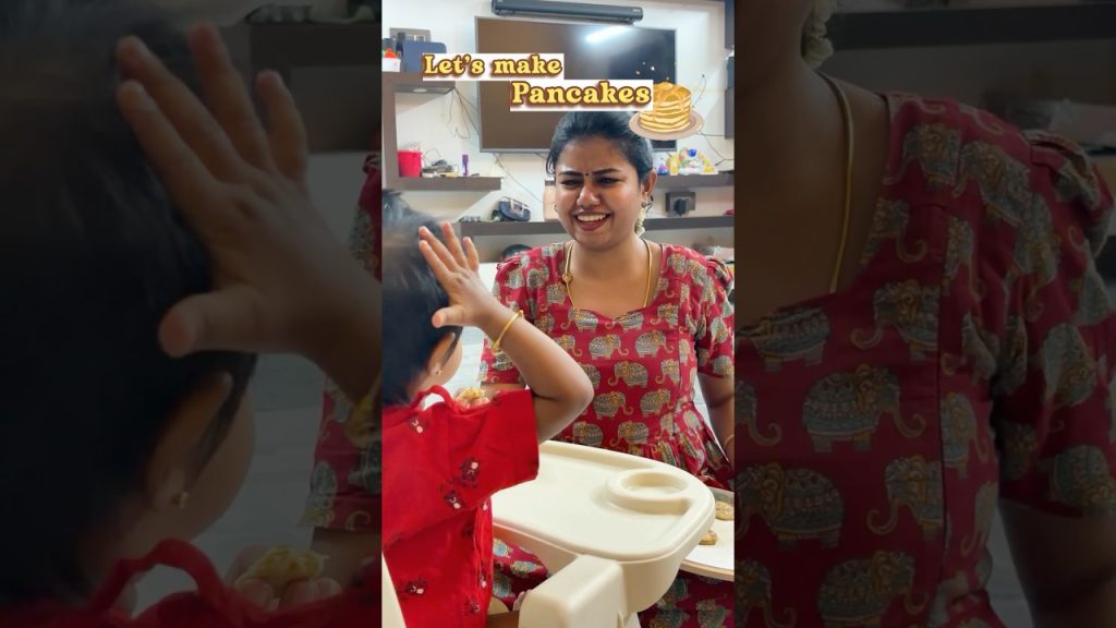 Dhanvic’s most favourite food recipe #shorts #pancakerecipeforbaby