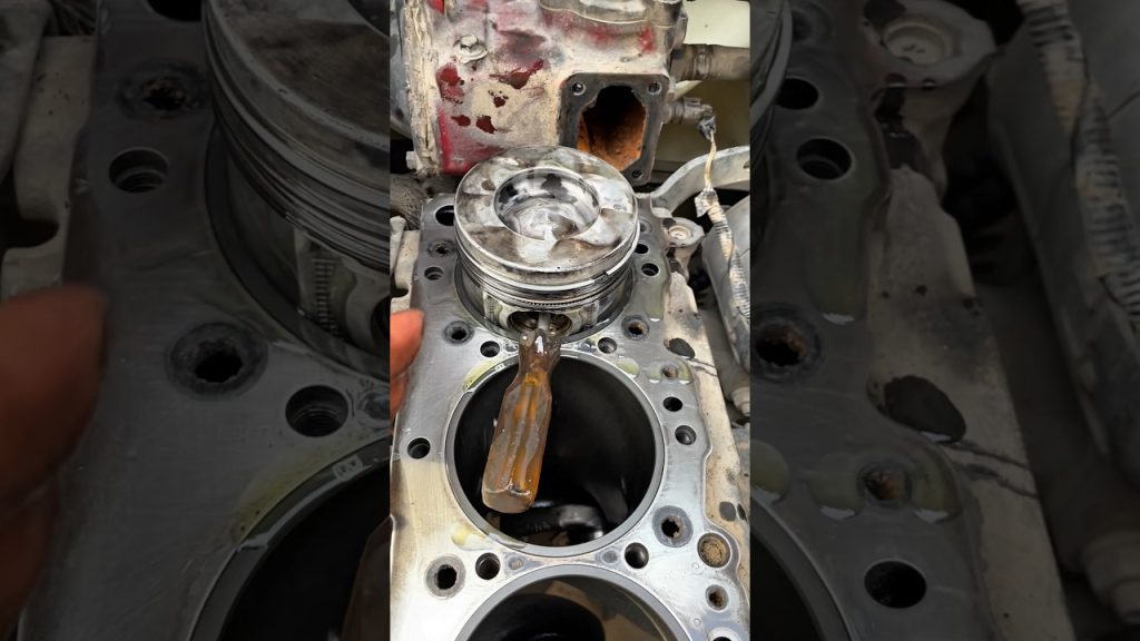 The Art of Installing Heavy Engine Pistons! #viral #automobile #pistons #shorts