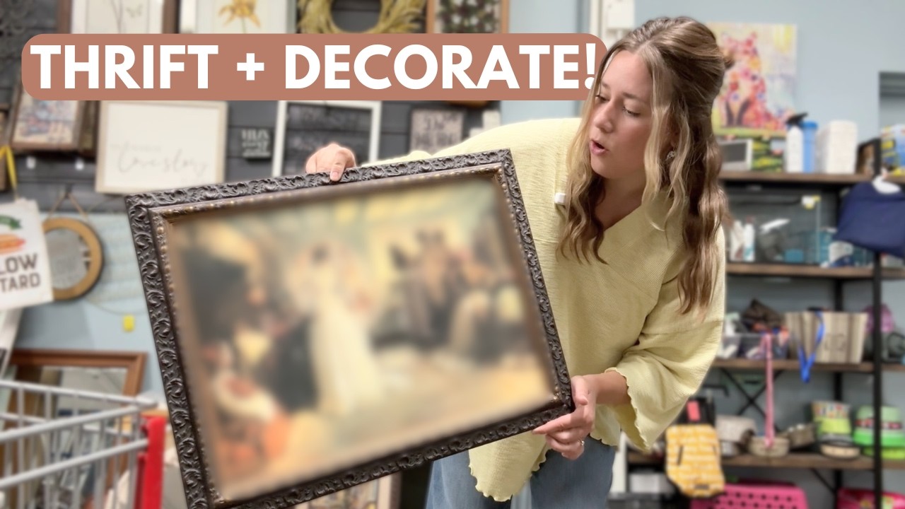 Styling *furniture*, home decor + more! | Thrift + Decorate | Goodwill Thrift Haul