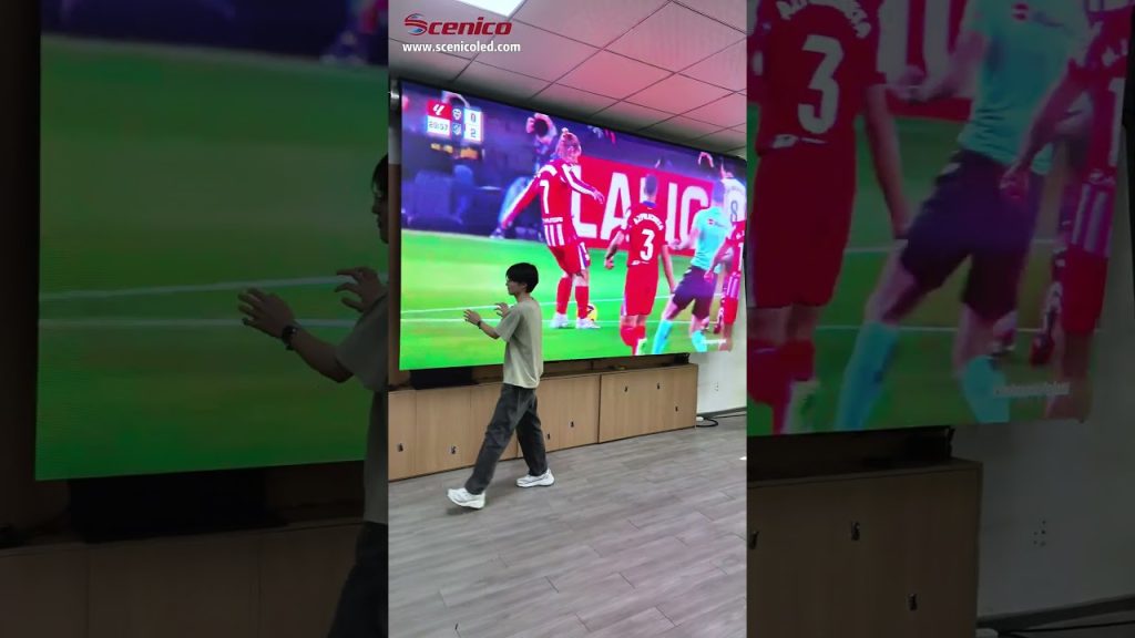 Sports-ready rollable LED display #leddisplay #ledscreen #technology