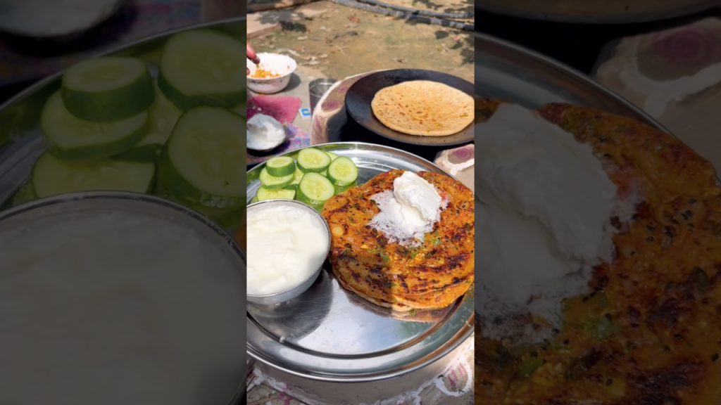 Paneer Paratha in Desi Flavour | Village Style Cooking #villagefood #food #recipe