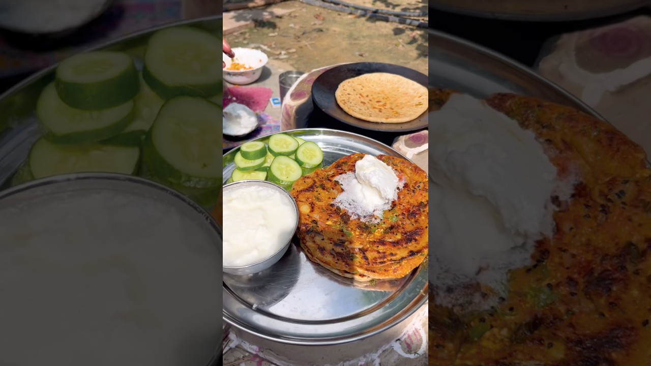 Paneer Paratha in Desi Flavour | Village Style Cooking #villagefood #food #recipe