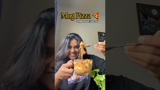 High Protein Mug pizza🍕 #pizza #instantrecipe #food #recipe #shorts #youtubeshorts #protein #italy