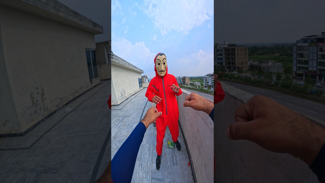 Bella Ciao Parkour free running pov 😂 #viral #entertainment #shorts #acting