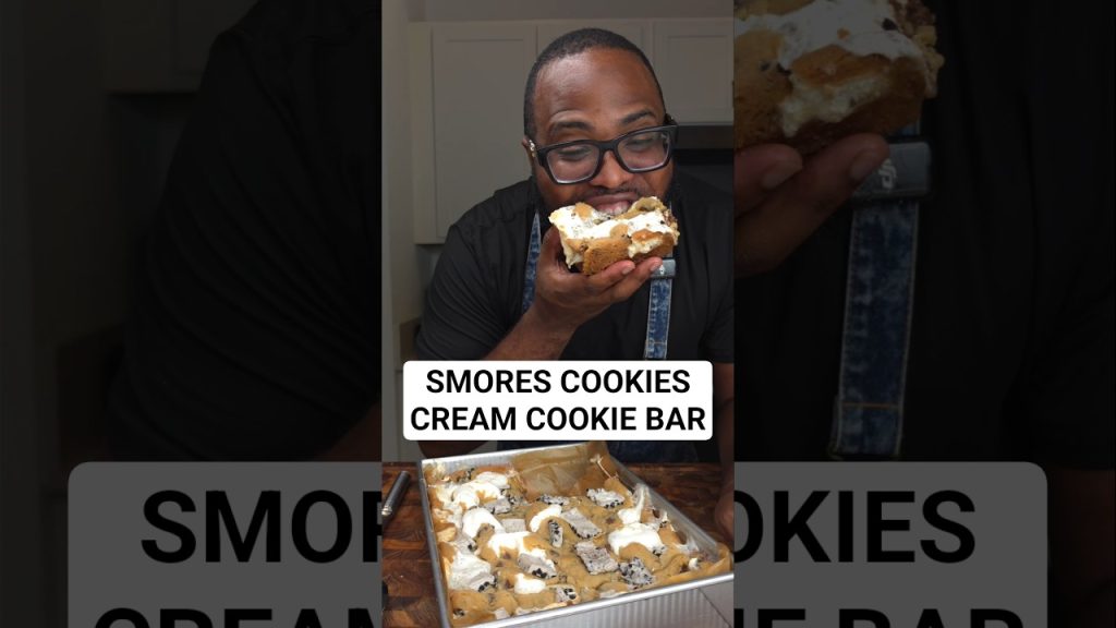Epic Smores Cookies & Cream Cookie Bar #shorts #food #recipe
