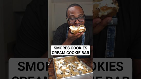 Epic Smores Cookies & Cream Cookie Bar #shorts #food #recipe
