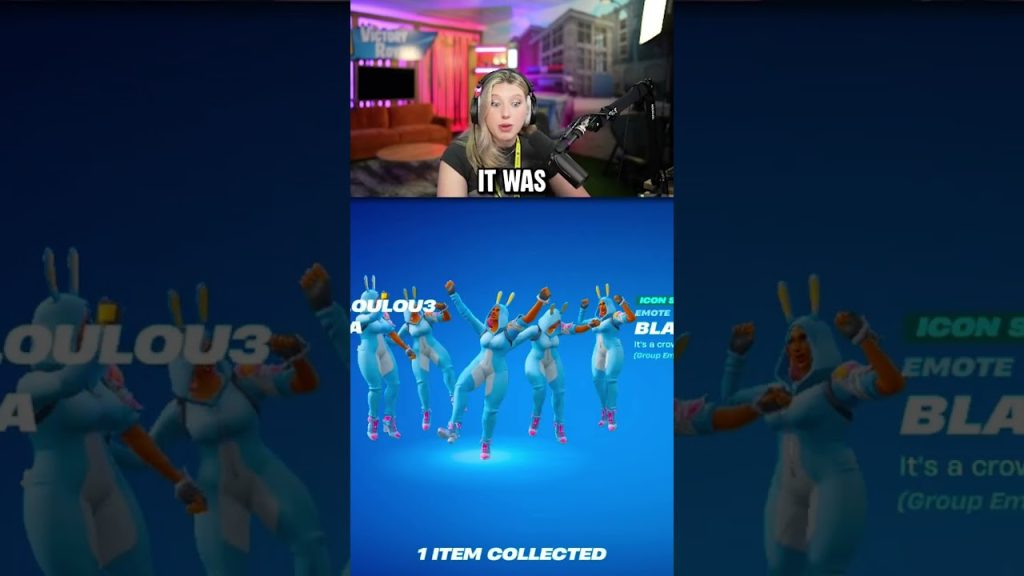 NEW Emote! ‼️👀 #fortnite #gaming #happyhappygal #mannequin #mannequinchallenge