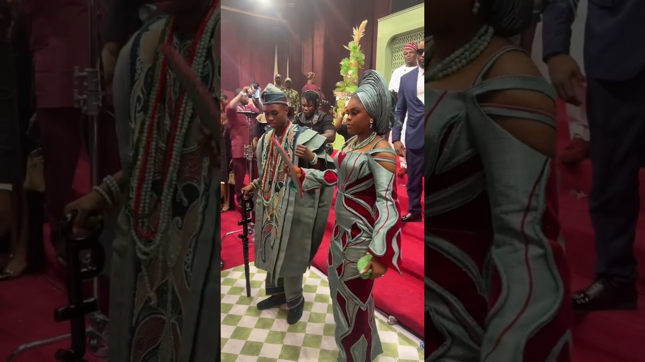 PELLER & JARVIS TRADITIONAL WEDDING, 2ND OUTFIT #wedding #trending #nigerianwedding #entertainment