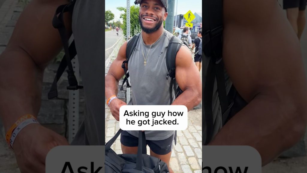 Asking @JarellCarter. how he got jacked. #workout #fitness #motivation