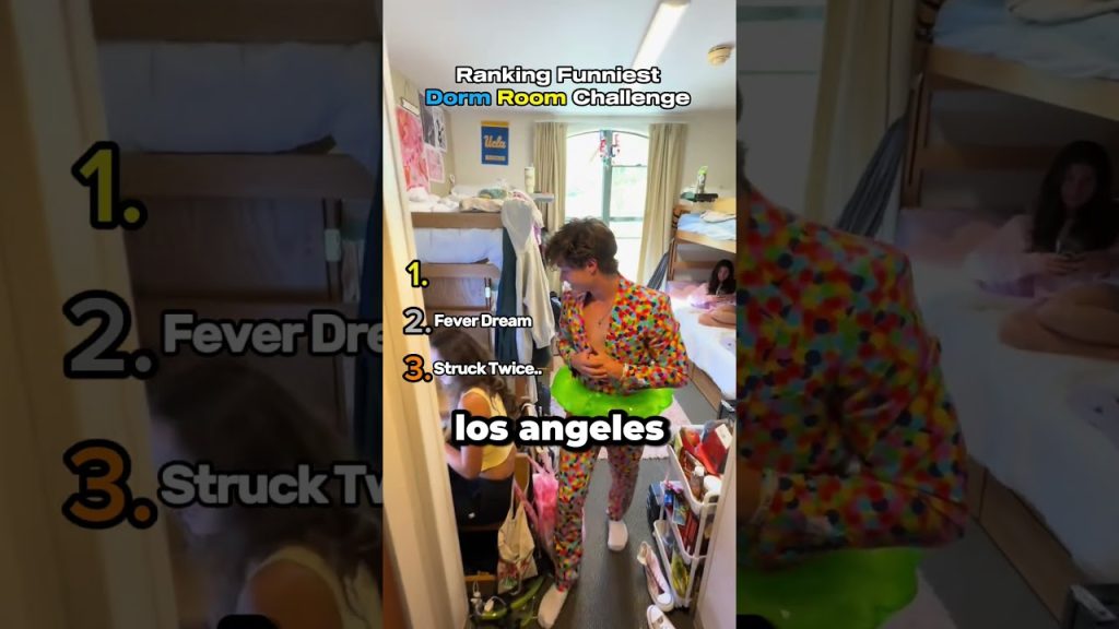 Funniest Dorm Room Challenge Moments Ranked #shorts #funny #ranking