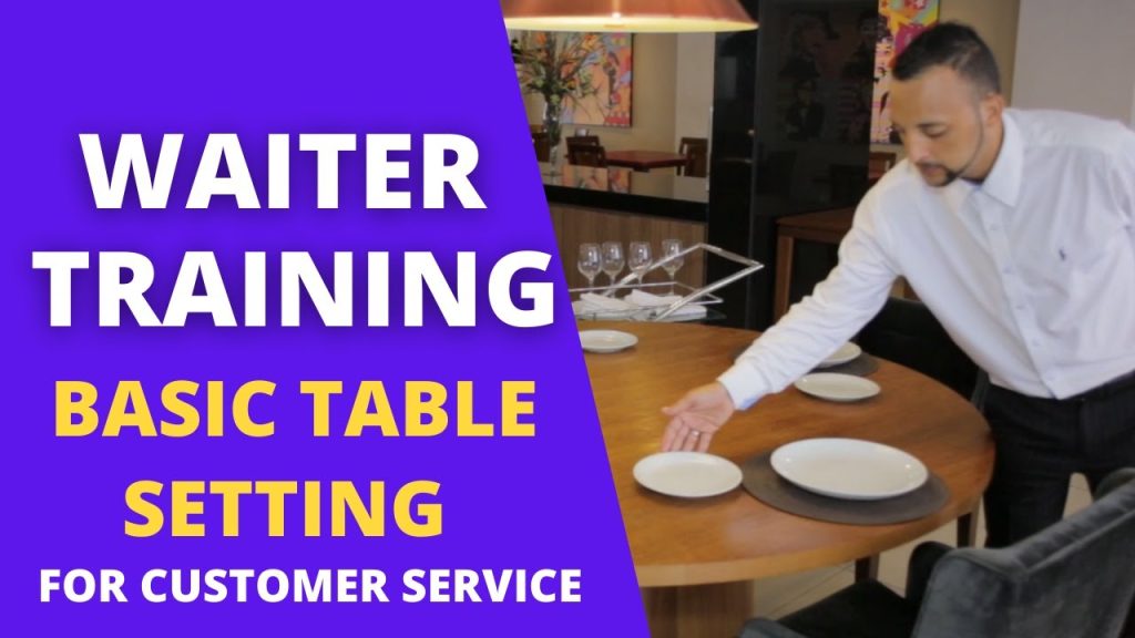 Food And Beverage Service | How to Set a Basic Table | Service Training