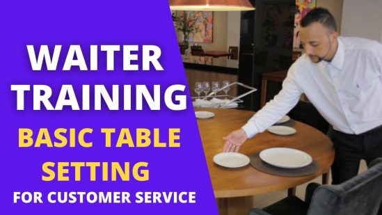 Food And Beverage Service | How to Set a Basic Table | Service Training