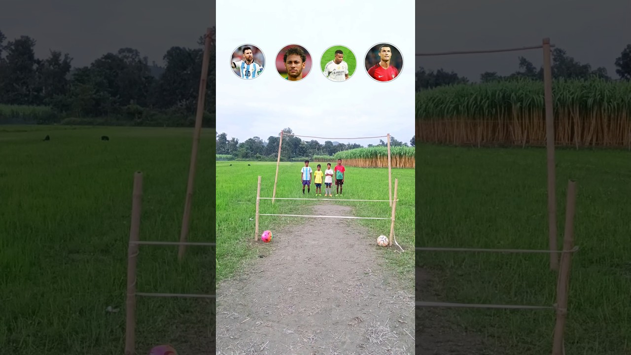 WHO DID WINNER 🔥⁉️ Messi Neymar Mbappe Ronaldo #vairalshort #jumpchallenge #entertainment #Shorts
