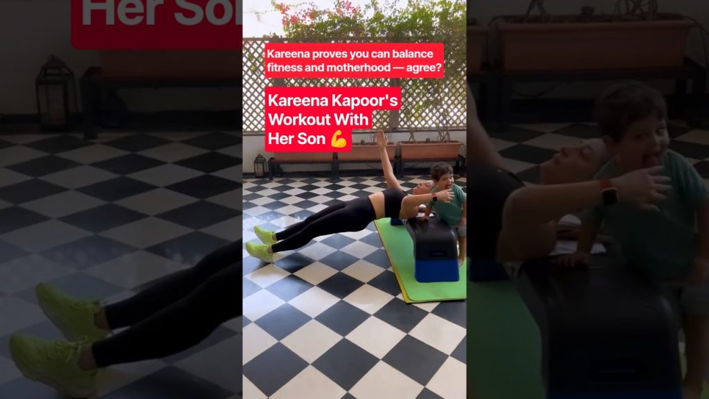 Throwback to #kareenakapoorkhan with her #workout buddy 😍#motherson #motherhood #fitness #yt #shorts