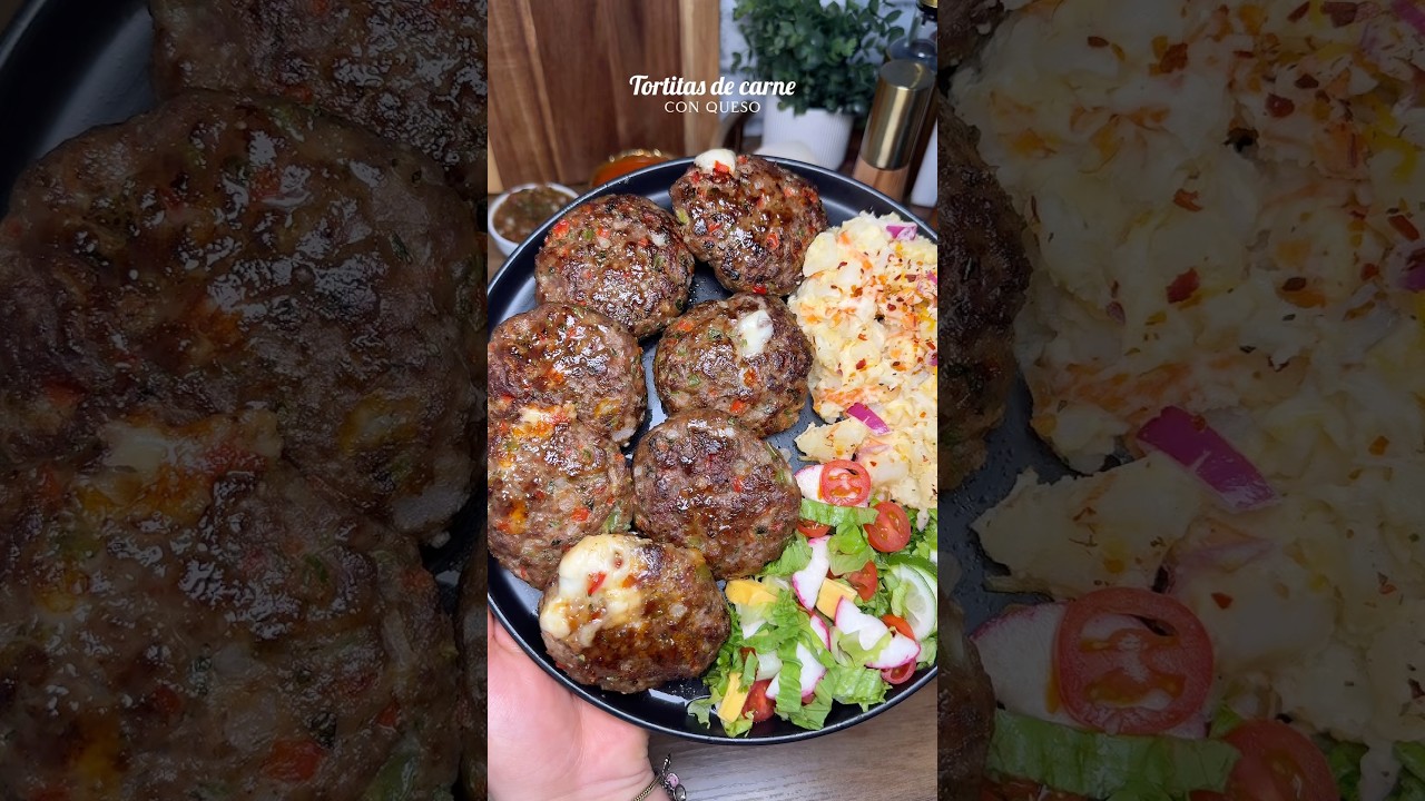 Tortitas de carne #ideasdecomida #food #recipe #foodie