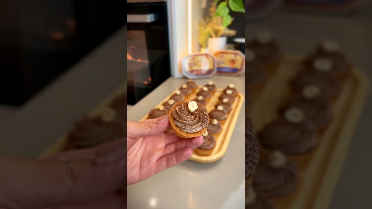 ميني تارت بالكراميل و اللوز و غناش الشوكولا #وصفات #food #recipe