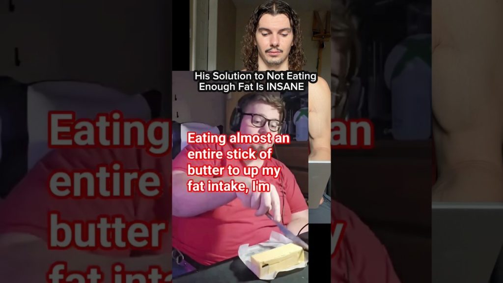 He Eats an ENTIRE STICK OF BUTTER for his Health!? 😱(Fat Loss Coach Reacts) #fitness