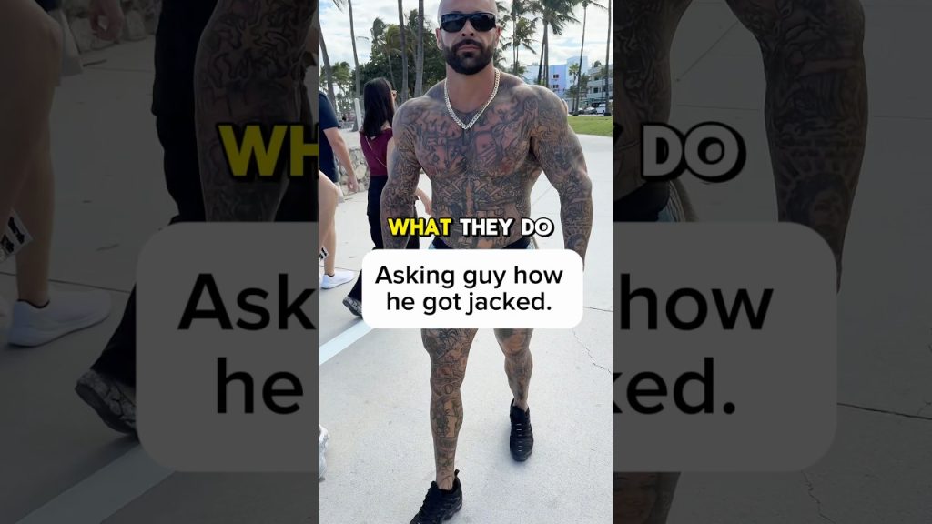 Asking guy how he got jacked. #workout #motivation #fitness