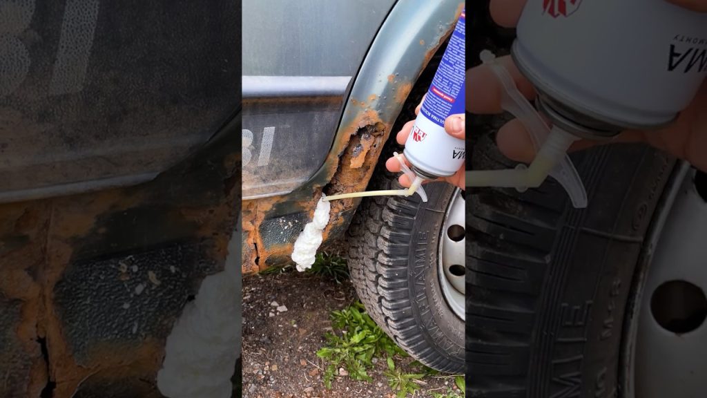 Fixing Rust the Quick Way: Foam, Filler, Done! 🔧🚙