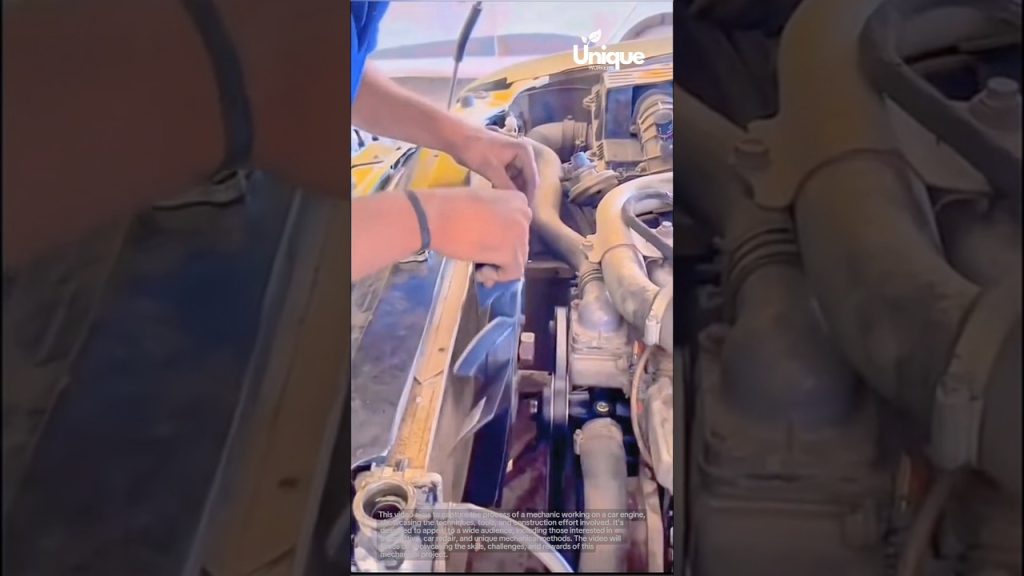 Car engine repair: a mechanic’s work
