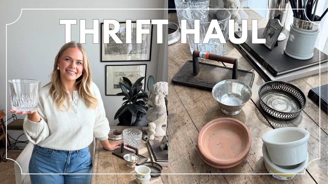 Thrift + Vintage Home Decor Shop With Me & Haul