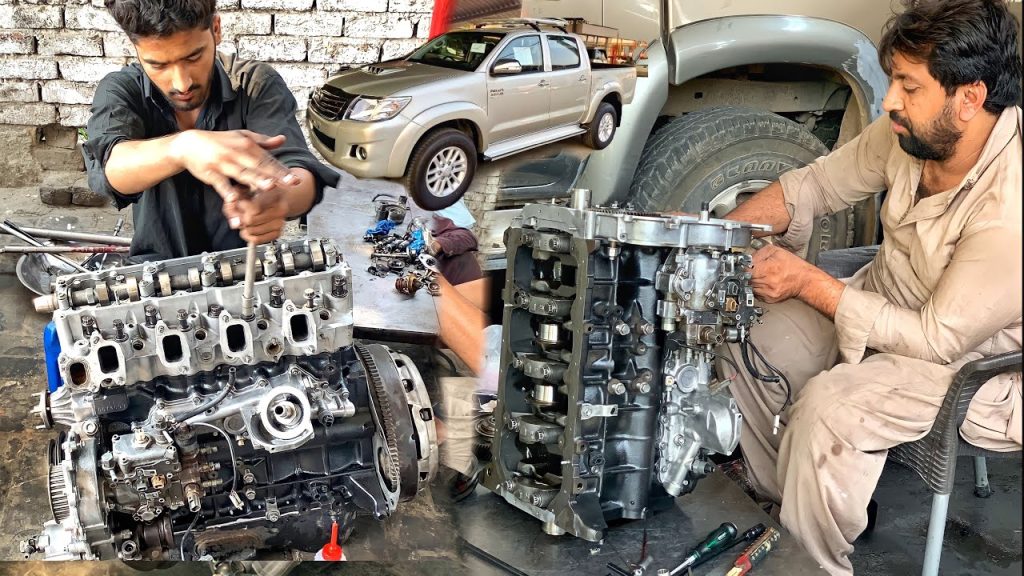 Rebuilding Toyota Hilux 2nd Engine- Toyota Hilux Engine Restoration |