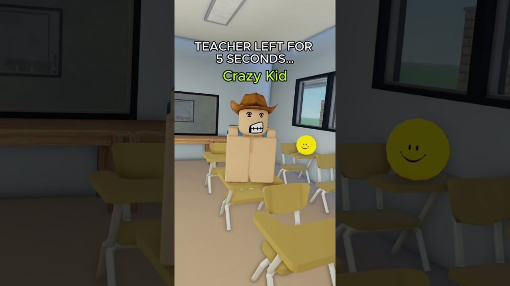 Teacher Left For 5 Seconds #roblox #entertainment #rblx