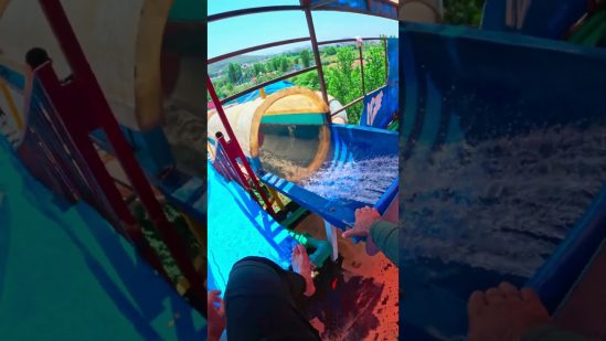 Bella Ciao Parkour Playground Waterslide Chasing Pov #viral #waterslide #entertainment