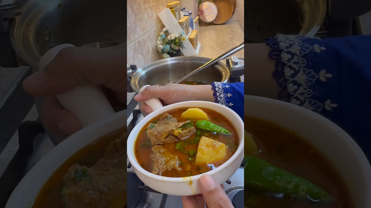 Aloo gosht# #trending # #food # #recipe #cooking #viral