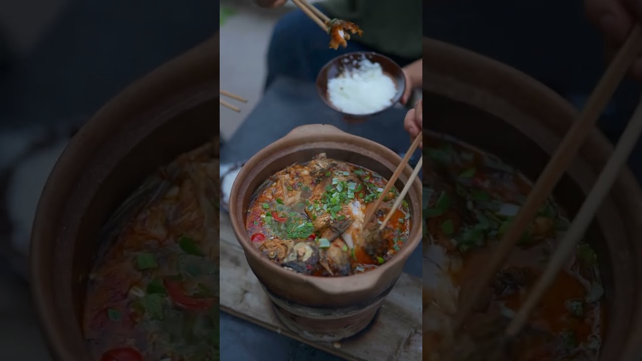 Traditional Fish and Greens Cooking | Authentic Rural Food Recipe