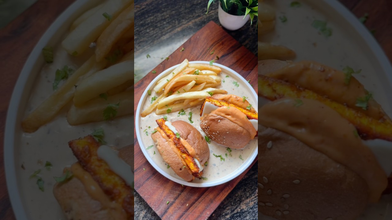 Smash paneer burger 🍔 # #food #recipe #cooking #easy #yummy #burger #ytshorts #viralvideo #shorts