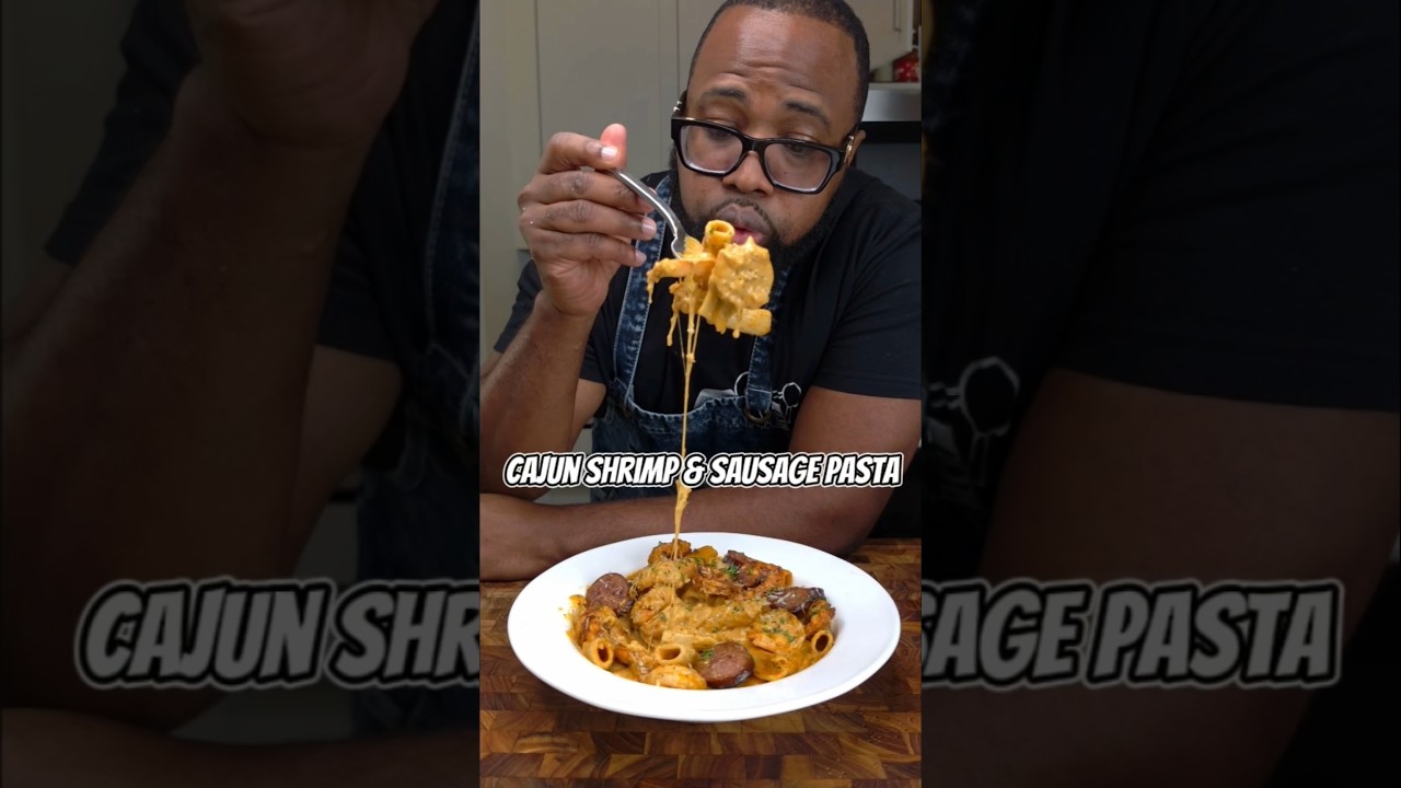 Epic Cajun Shrimp and Sausage Pasta #shorts #food #recipe