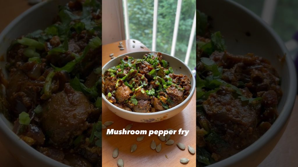 #mushroom #pepper #fry #kaalan #varuval #food #recipe #easy #tasty #yummy #shorts #short #trending