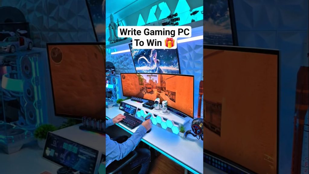 Gamers Biggest Gaming Room Setup 😱 🎮 Gaming PC #ps5 #gaming #gamingcommunity #shorts #xboxseriesx