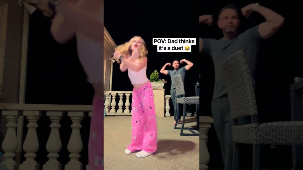 DAD thinks it’s a DUET?! 😂💪🏼 #shorts #viral #dance #funny #comedy #reels #trending #music #fun