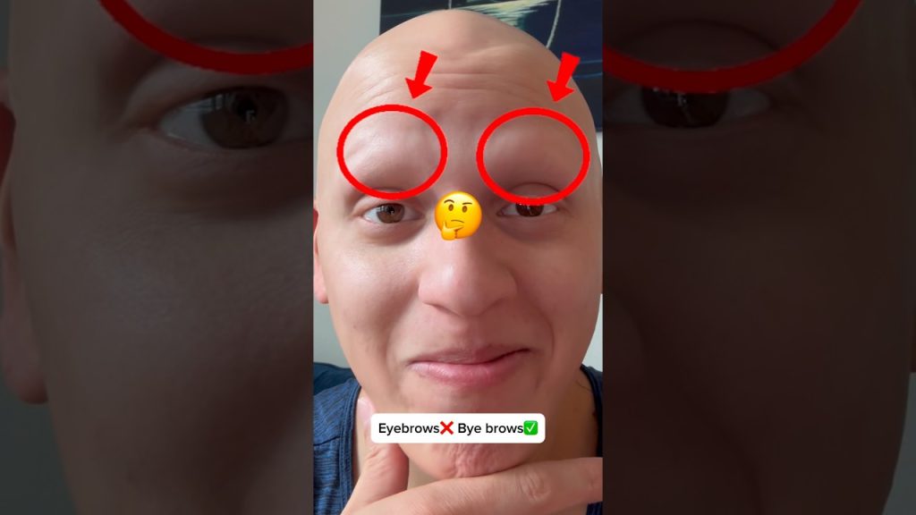 Eyebrows❌ Bye-Brows✅ #comedy #funny #alopecia