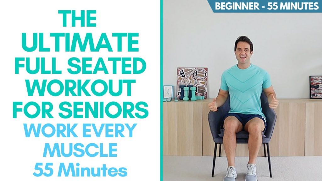 Whole Body Seated Exercises For Seniors – 55 Minutes, Beginner – Exercise Every Area Of Your Body