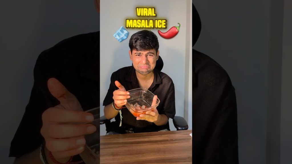 Making Insta Viral Masala Ice!🧊🌶️ #food #recipe #viralfoods